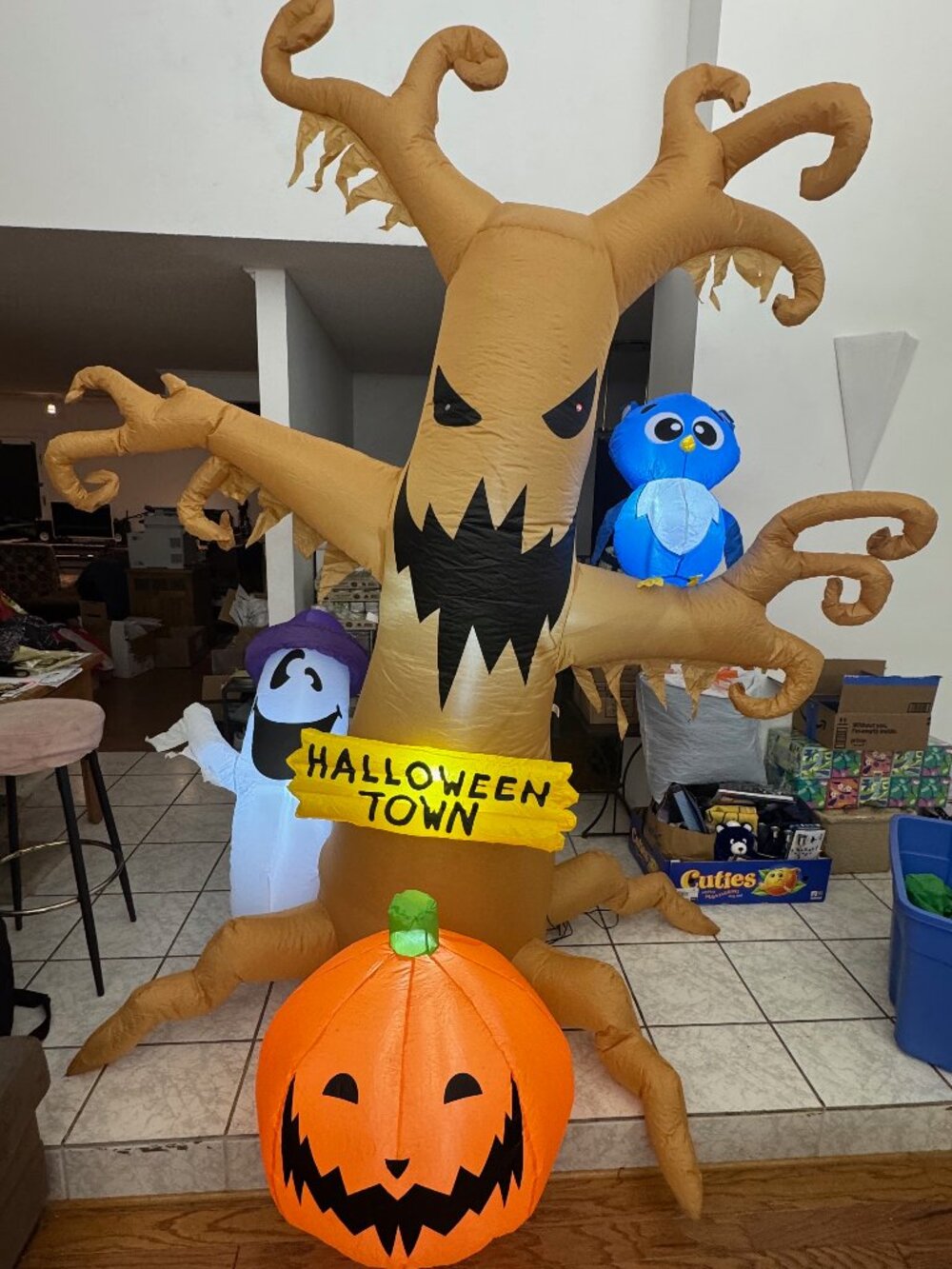 8ft GOOSH Inflatable Halloween Town Scary Tree